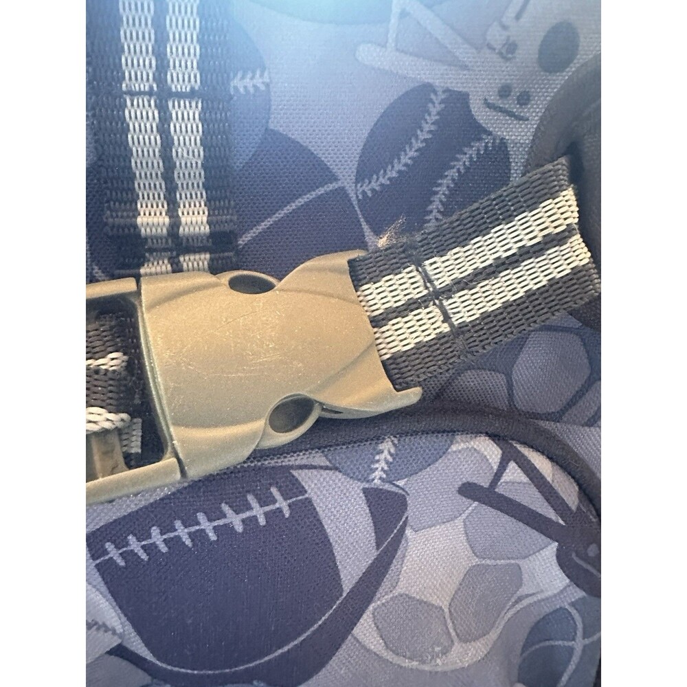 Pottery Barn Kids Mackenzie Backpack Blue Grey Sports Camo Adjustable School Bag - Picture 4 of 9